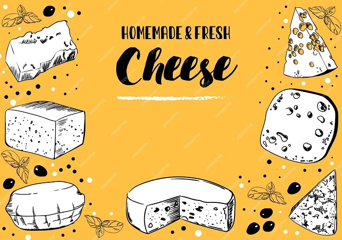 Different Styles for Drawing Daiya Cheese