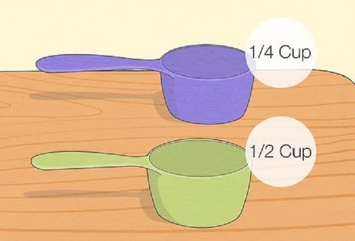 how many 1.4 cups to make 2.3 cup 3