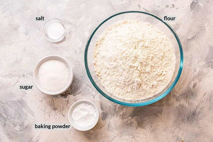 Ingredients for a dry pancake mix